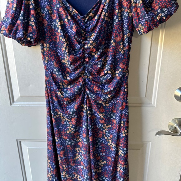 Draper James Dress Women’s Small Multicolor Floral Print V-Neck - Picture 10 of 14